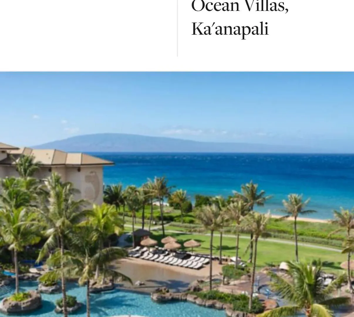 Westin Nanea Ocean Villas Kanaapali Puukolii Resort
